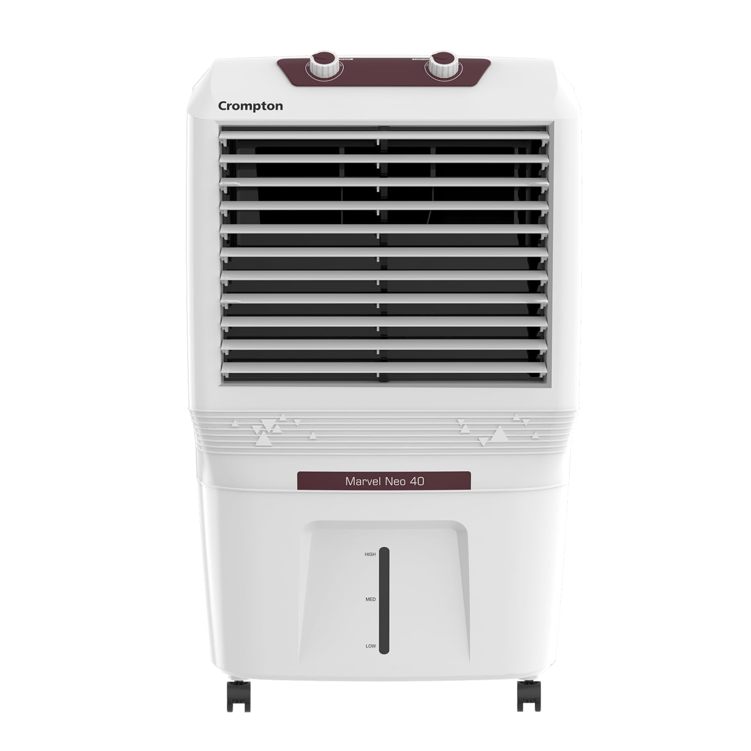 Orient Electric Durachill 40 L Portable Air Cooler For Home | Densenest Honeycomb Pads |More Air Delivery | Fully Collapsible Louvers |Inverter Compatible | 1 Year Warranty by Orient | White & Grey